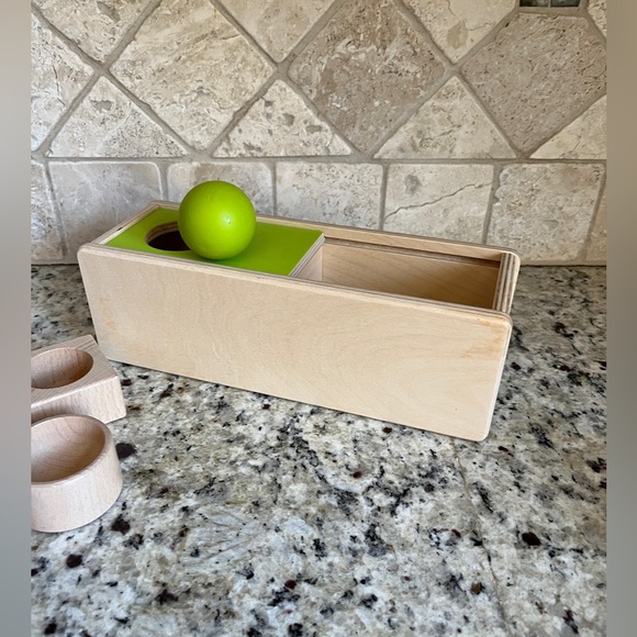 LovEvery Sliding Box, Wooden Ball, Cup and Square Ball Nester - Picture 12 of 13